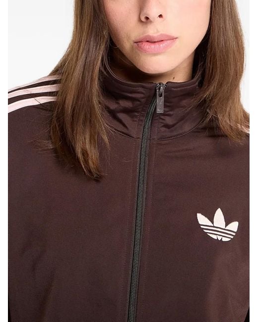 Adidas Brown Striped Track Jacket