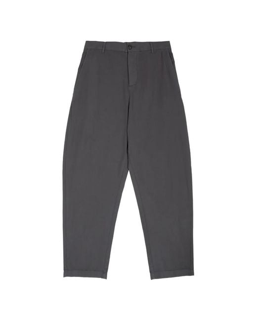 Grifoni Gray Elasticated-Waistband Trousers for men