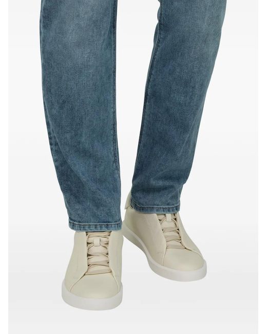 Boggi Natural Essence Leather Trainers for men