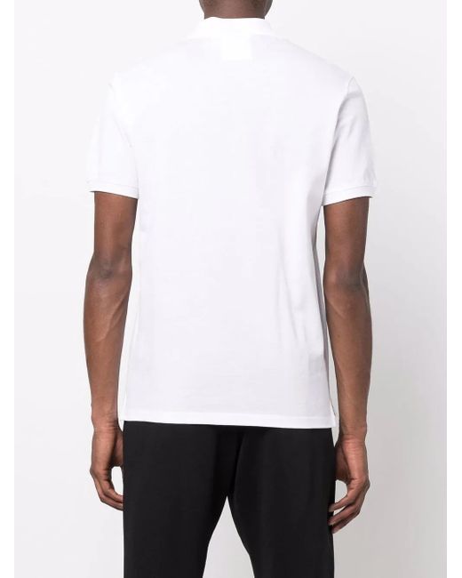 メンズ Emporio Armani ロゴ ポロシャツ White