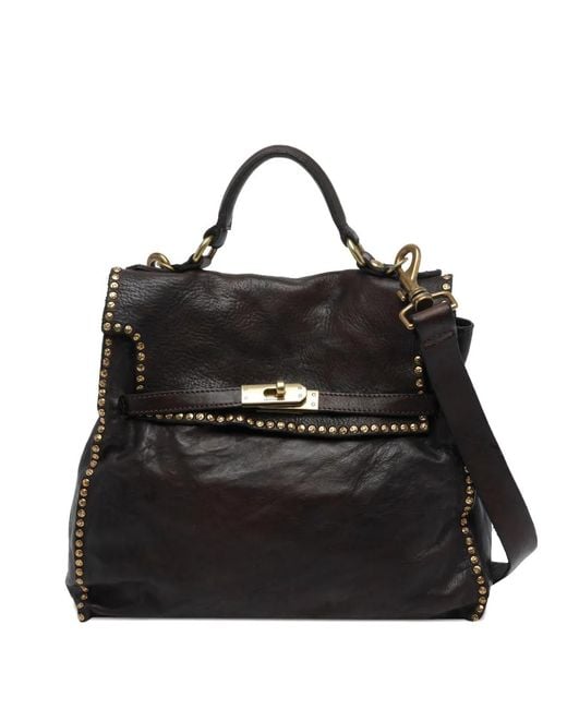 Campomaggi Black Kura Handbag