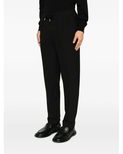 Sandro Black Drawstring Trousers for men