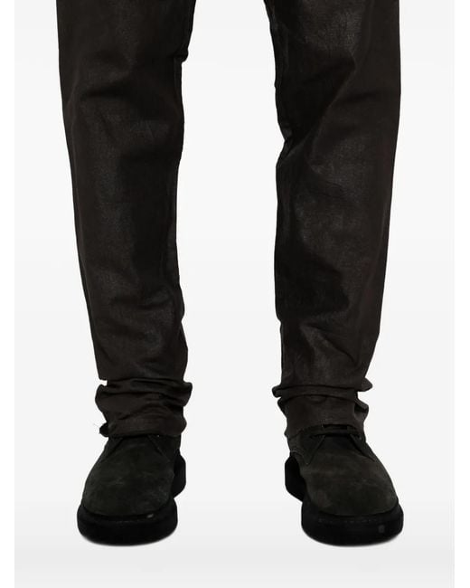 Ma+ Black Pocketless Tight Pants for men