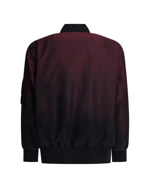 Beams Plus Blue Zip-Up Bomber Jacket for men