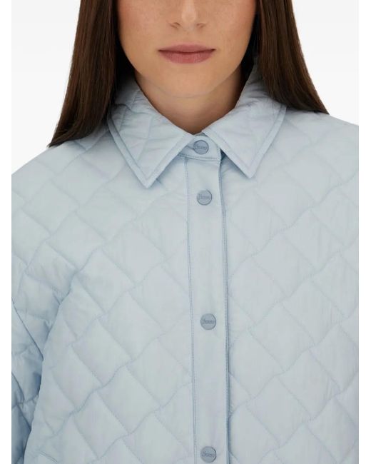 Herno Blue Gestepptes Hemd