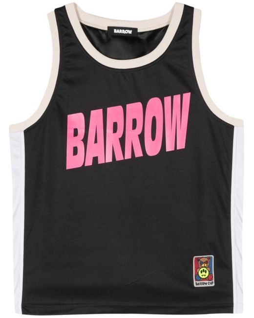 Barrow Black Logo-print Vest