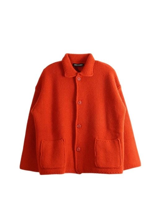 Casey Casey Red Rover Chunky-Knit Cardigan