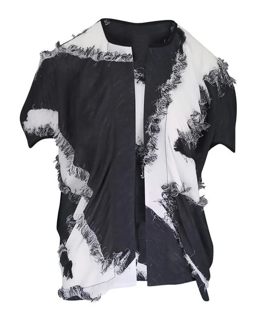 Zero + Maria Cornejo Black Koya Short-Sleeve Jacket