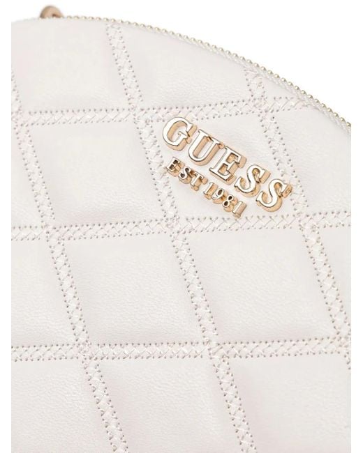 Borsa A Tracolla Trapuntata di Guess in White