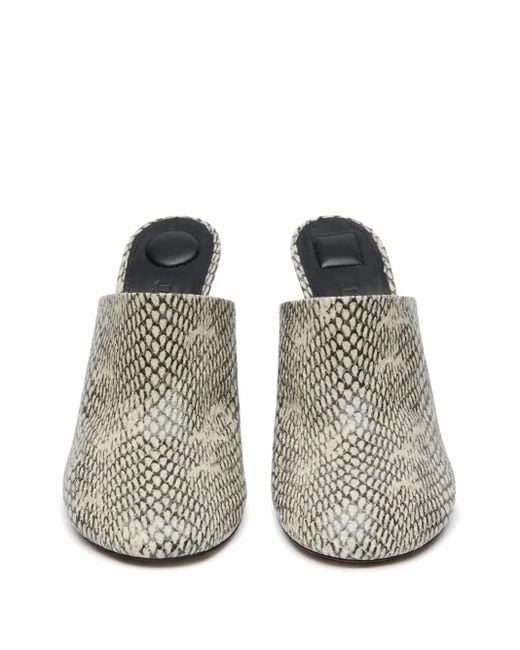 Jacquemus Gray Mini Flat Pumps For