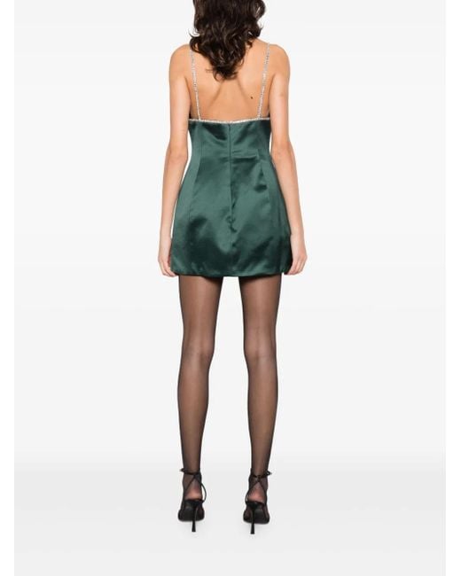retroféte Green Trinnie Embellished Mini Dress
