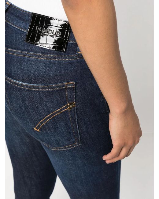 Dondup Blue Mid-Rise Flared Jeans