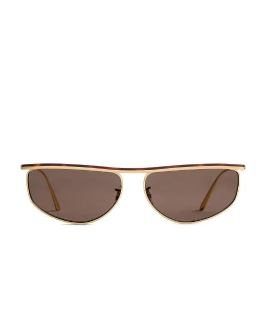 X Oliver Peoples Lunettes De Soleil À Monture Pilote Khaite en coloris Brown