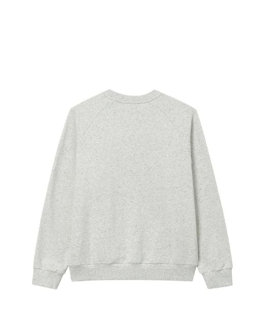 Chocoolate White Bear-Patch Long-Sleeve Sweatshirt