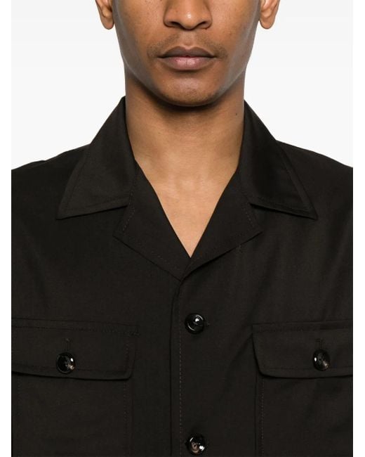 Tagliatore Black Tempest Shirt for men