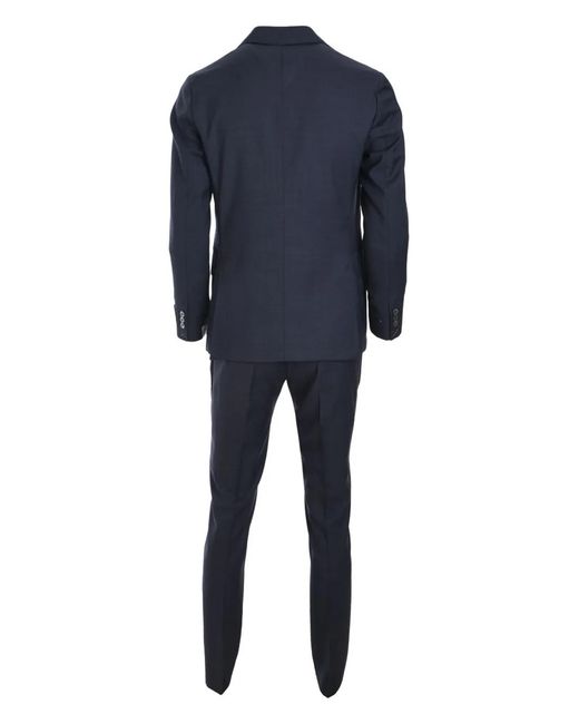 Tombolini Blue Virgin Wool Suit for men