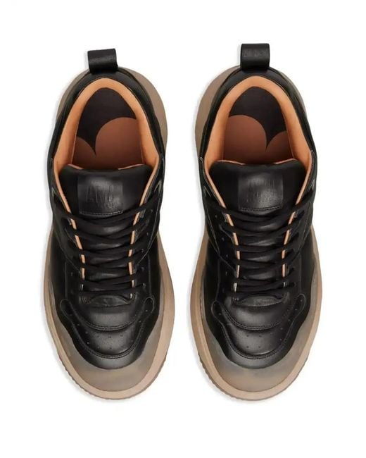 AMI Black Ami Sn1509 Low-Top Sneakers