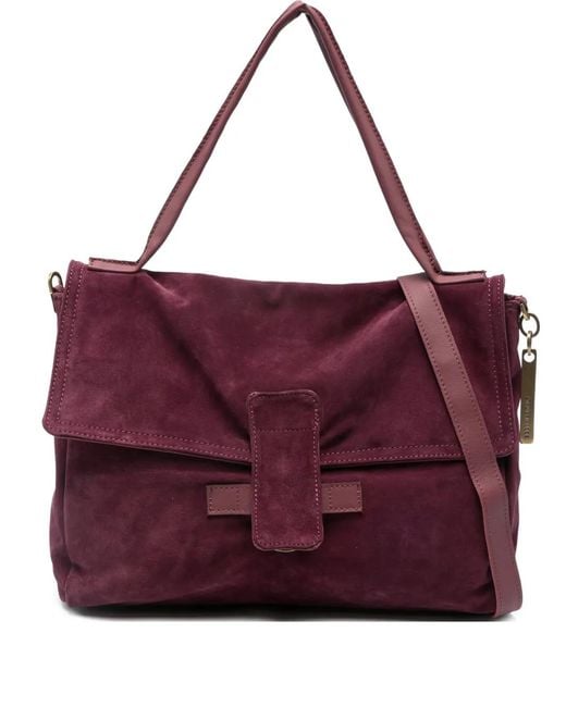 Borsa Tote Maria Grande di Caterina Lucchi in Purple