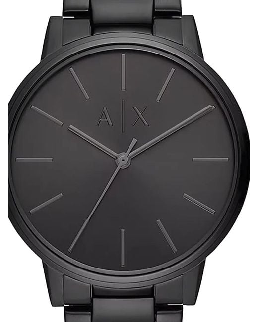ARMANI EXCHANGE Black Round Face 42Mm for men