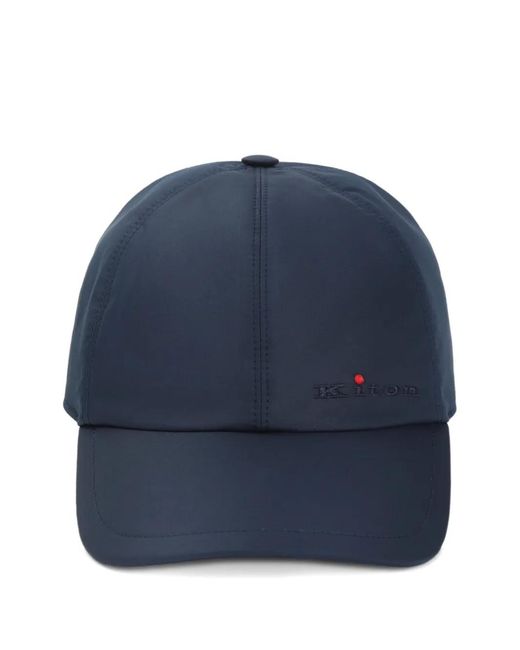 Kiton Blue Logo-Embroidered Baseball Cap for men