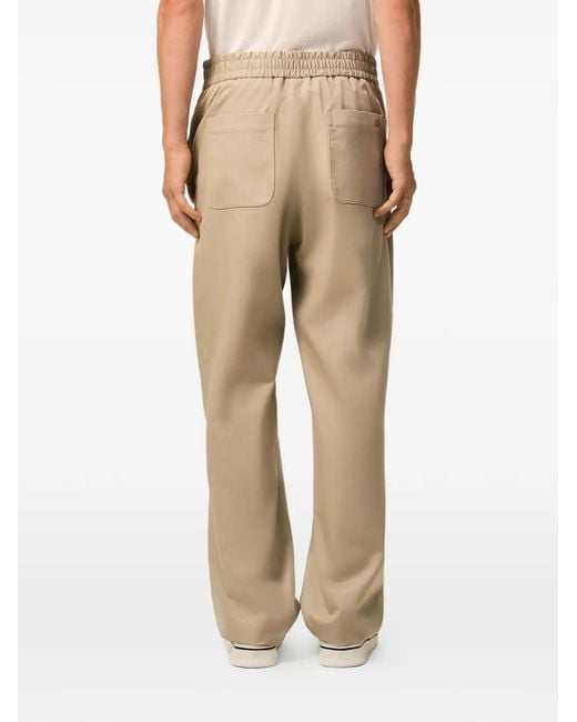 AMI Natural Cotton Elasticated Waist Trousers for men