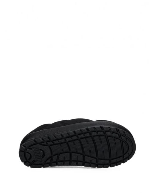 PUMA Black Tuff Terra Quilted Slippers
