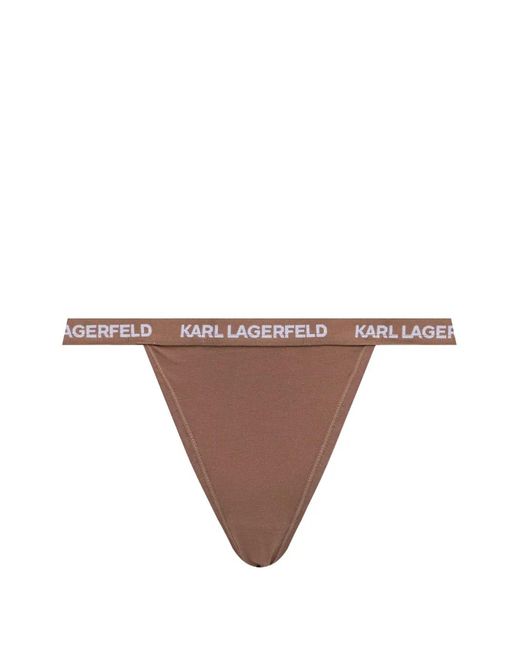 Karl Lagerfeld Black Logo-Waistband Brazilian Briefs (Set Of Seven)