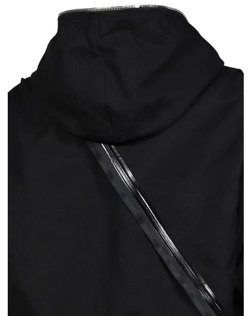 Acronym Black Zip-Up Hooded Jacket for men