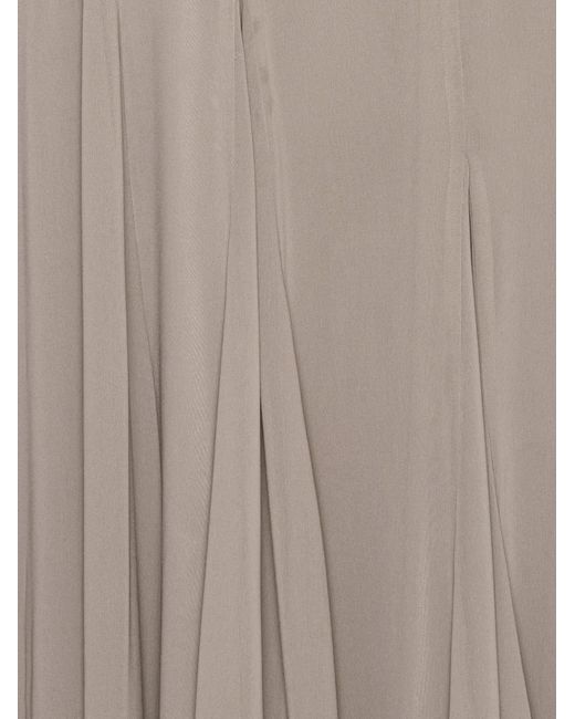 ROTATE BIRGER CHRISTENSEN White Elegant Long Chiffon Dress With Thin Straps (Size 34)