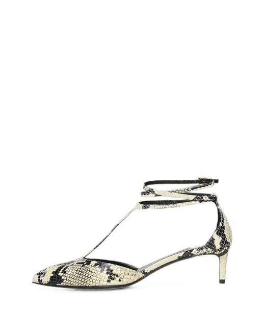 Khaite White Mia Heeled Pumps