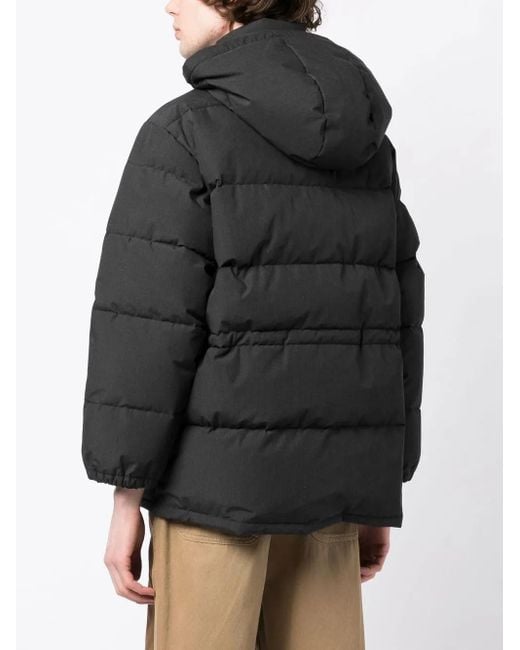 Neighborhood Black Drawstring-Fastened Padded Jacket for men