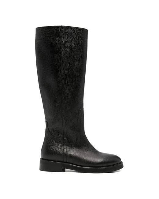 ADRIANNA FERETTI Black Block-Heel Knee-High Boots