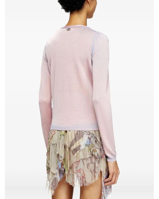 DIESEL Pink M-Vitta Cardigan