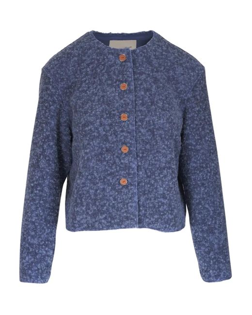 Lafayette 148 New York Blue Jacke aus Bouclé