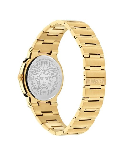 Versace Metallic Greca 38Mm Watch for men