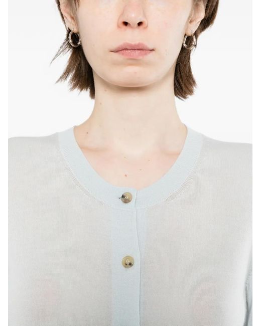 Khaite White Tansy Cardigan