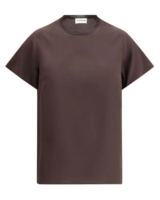 P.A.R.O.S.H. Brown Crew Neck T-Shirt