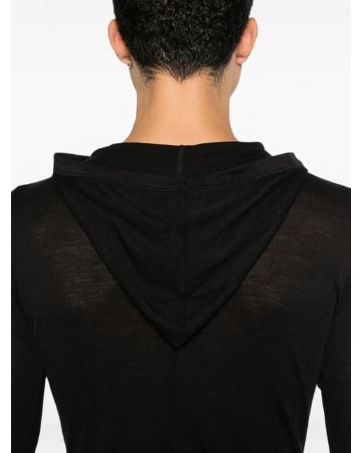 Rick Owens Black Long-Sleeve T-Shirt for men