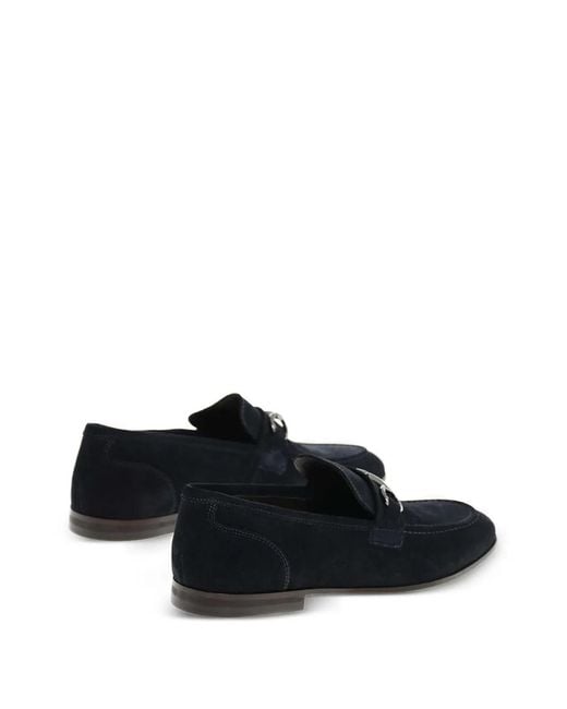 Corneliani White Round-Toe Suede Loafers for men