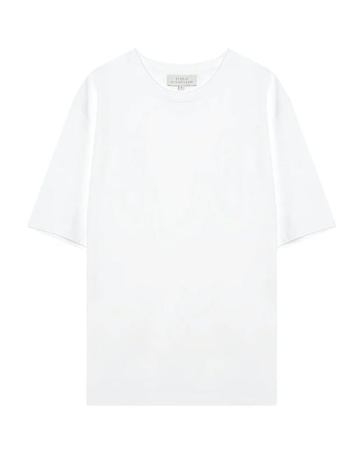 Studio Nicholson White Lay T-Shirt for men