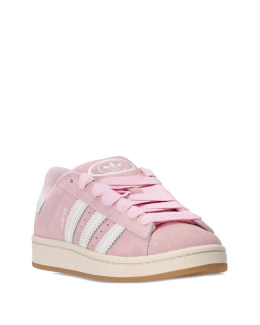 Adidas Pink Campus 00S Suede Three-Stripe Sneakers