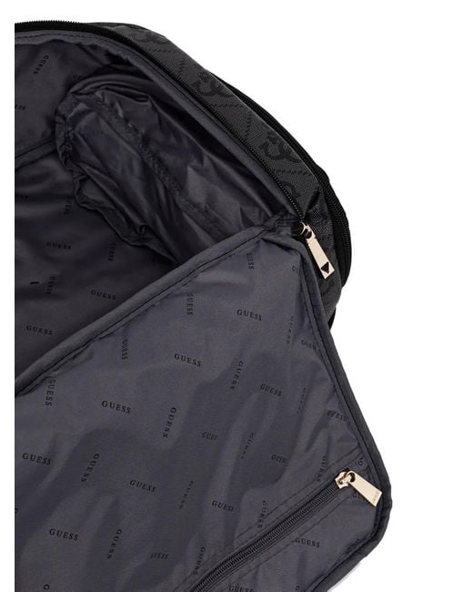 Mochila Berta Con Monograma 4G Guess de color Black