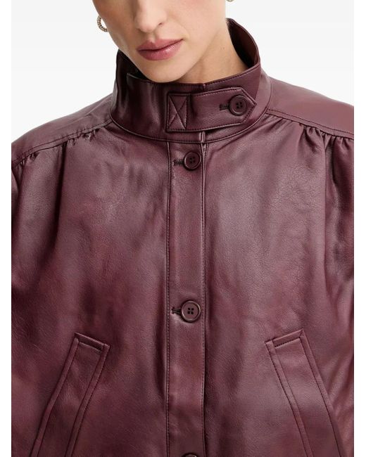 Chaqueta Clements Con Cierre De Botón Bardot de color Red