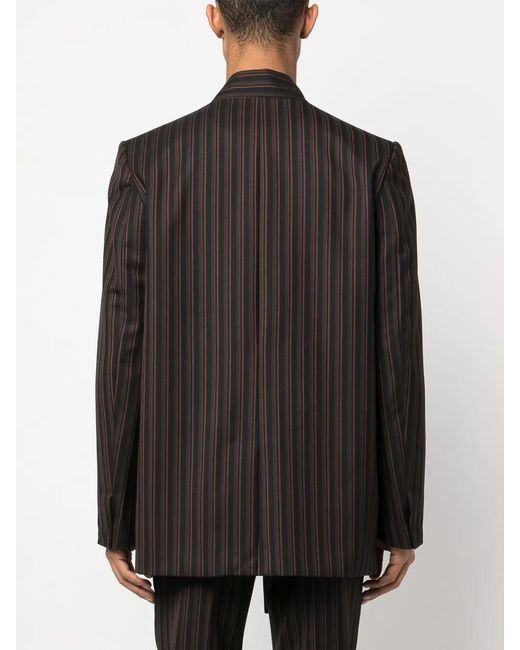 Ambush Black Pinstripe Single-Breasted Blazer for men