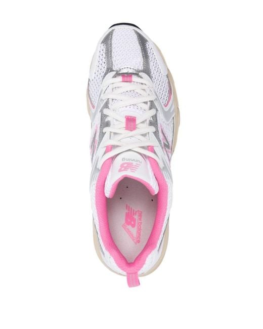 New balance sale white mesh sneakers