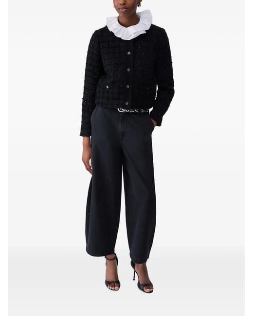 Liu Jo Blue Bouclé Jacket