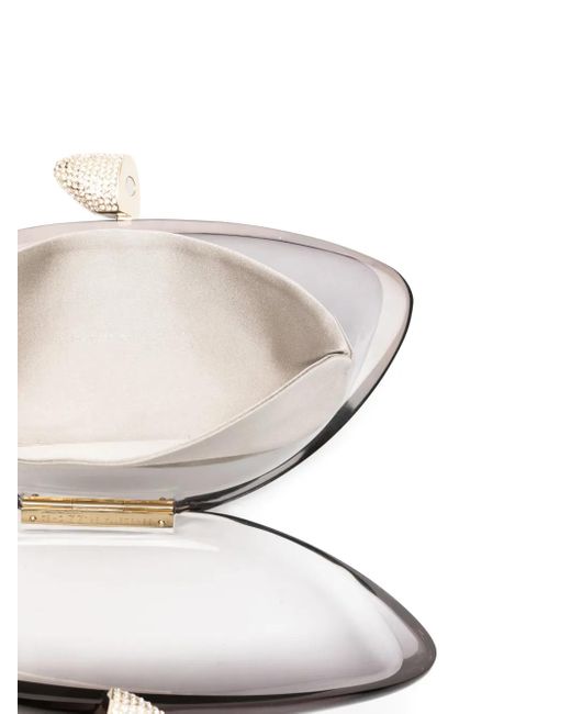 Clutch Con Cristalli di Benedetta Bruzziches in Gray