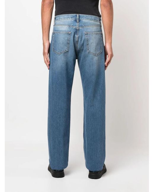 Maison Margiela Blue Classic Straight-Leg Trousers for men