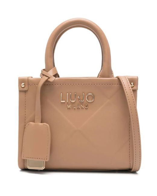Liu Jo Natural Logo-Plaque Tote Bag