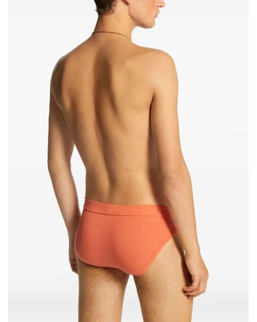 DSquared² Orange Summer Lovers Logo-Detail Briefs for men
